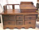 Desk Miniature Wood Primitive Large Doll Size Folk Art