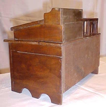 Desk Miniature Wood Primitive Large Doll Size Folk Art