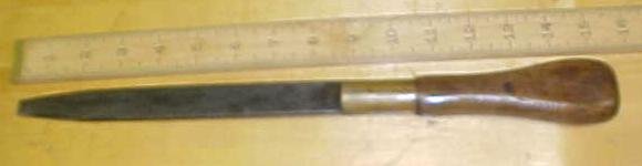 Antique Wood Handled Screwdriver 15 Inch