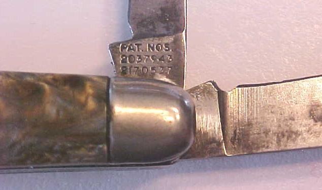 Imperial Pocket Knife Patented Double Blade