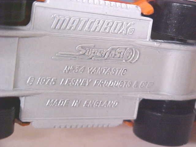 Matchbox No. 34 Vantastic MIB