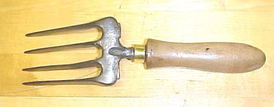 Antique Garden Hand Tool Fork Claw Cultivator