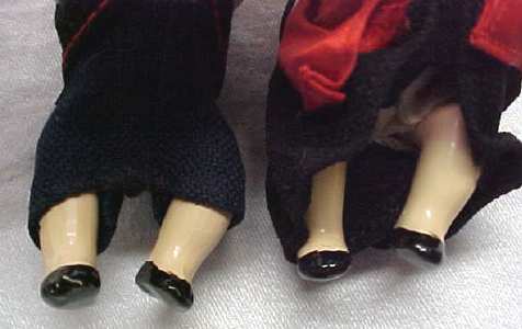 Bisque Dolls Miniature Ethnic Clothing Jointed
