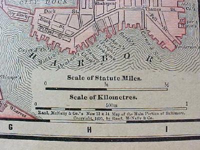 Antique Map Maryland Delaware & Baltimore 1901