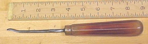 Herring Bros. Bent Front Parting Carving Chisel 1/4 inch
