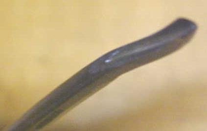 Herring Bros. Bent Front Parting Carving Chisel 1/4 inch