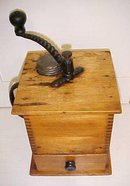 Sun Challenge Antique Box Coffee Mill Grinder Large