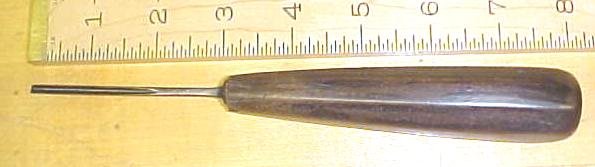 S. J. Addis Bent Front Gouge Carving Chisel 1/4 inch
