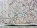 Antique Map Indiana State & Cleveland Street Map 1901 Colorful