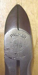 Palmer No. 616 Diagonal Wire Cutters Pliers 6 inch