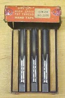 Vermont Taps Boxed Tap Set 3/8-16 Nice Vintage Set!