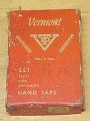 Vermont Taps Boxed Tap Set 3/8-16 Nice Vintage Set!