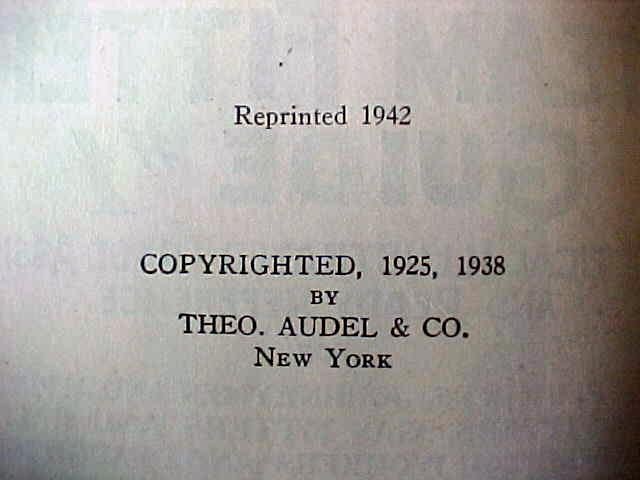 Audels Plumbers & Steam Fitters Guide Set 1942