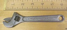 J.H. Williams 6 inch Adjustable Wrench Vintage