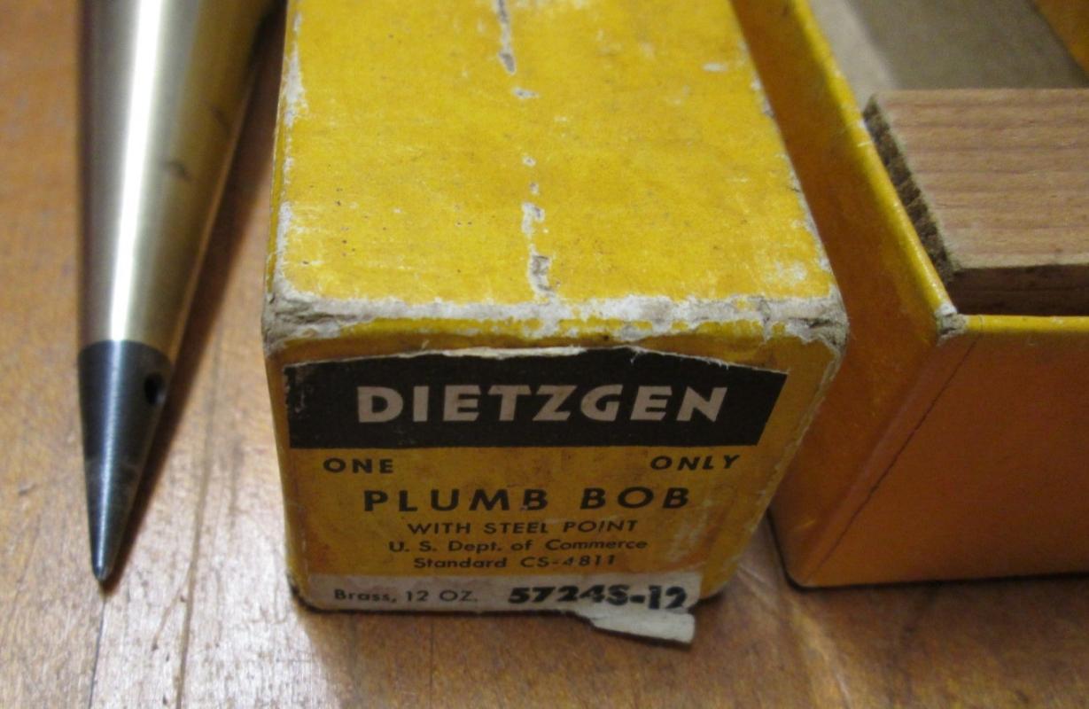 Dietzgen Plumb Bob 12 oz. Brass 5724S-12