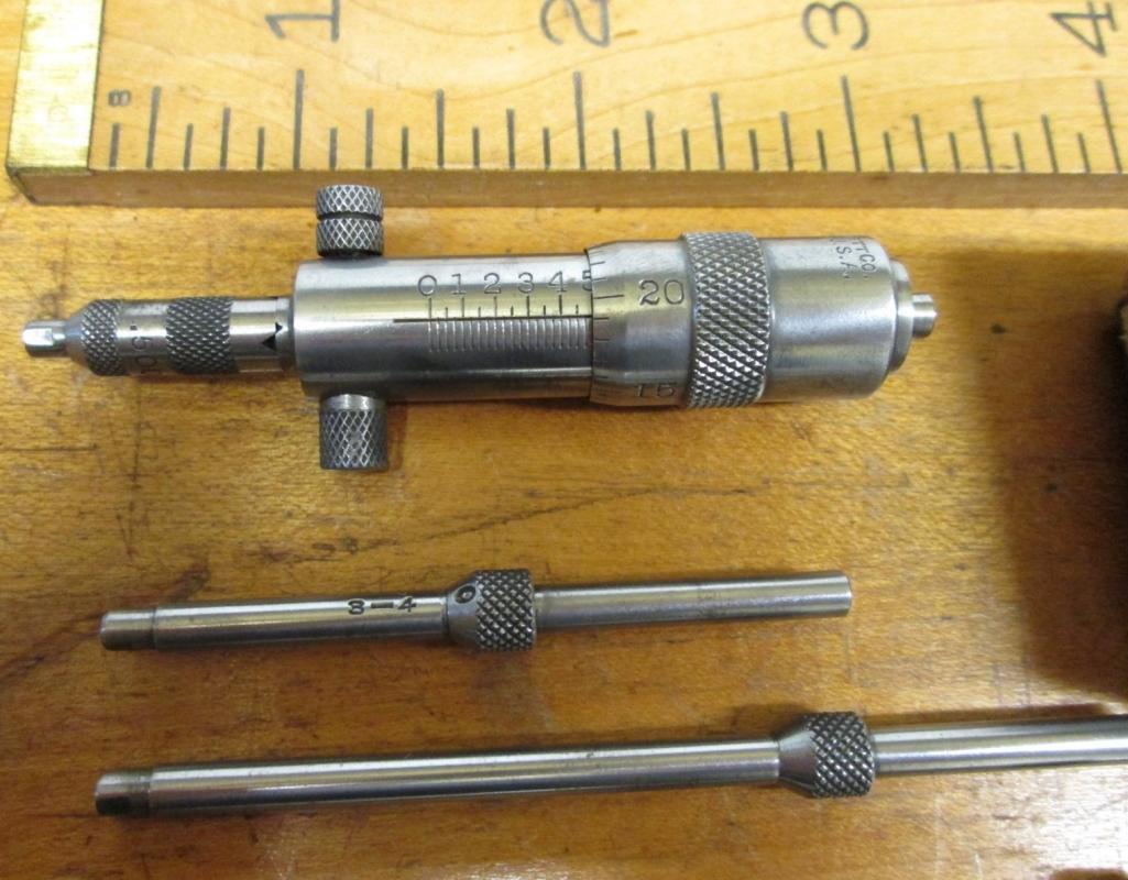 Starrett Inside Micrometer No. 124A Set + Box