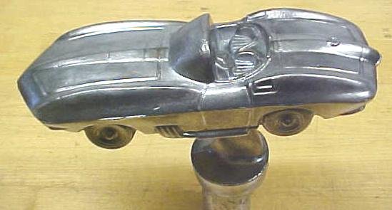 Corvette 1960's Trophy Ornament Paperweight Cast Metal