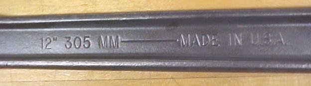 Armstrong Wrench 12 inch No. 34-412 New Old Stock