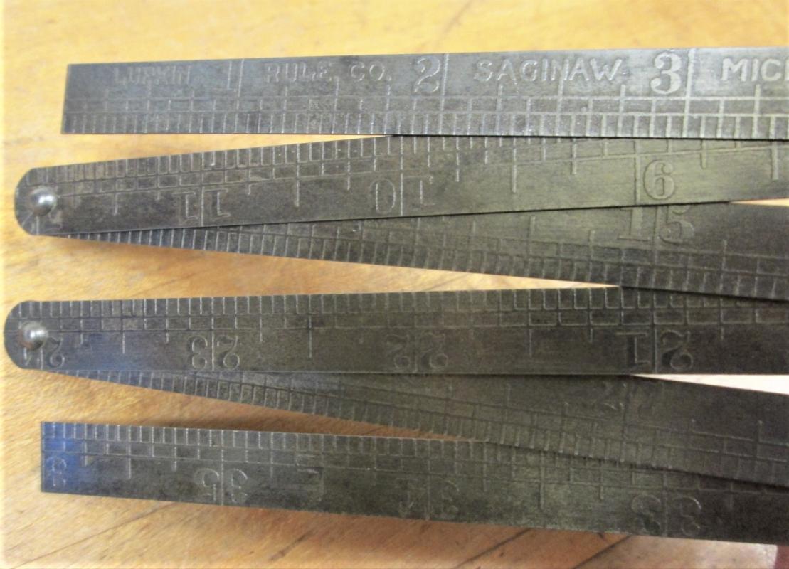 Lufkin Steel Folding Rule Zig Zag Pocket Type 36 inch