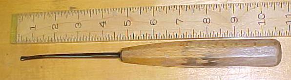 S. J. Addis Bent Front Gouge Carving Chisel 1/4 inch