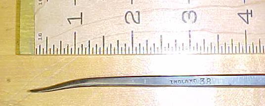 S. J. Addis Bent Front Gouge Carving Chisel 1/4 inch