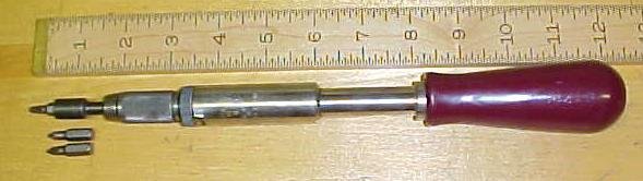 North Brothers Yankee No. 30A Screwdriver w/ Hex Adapter