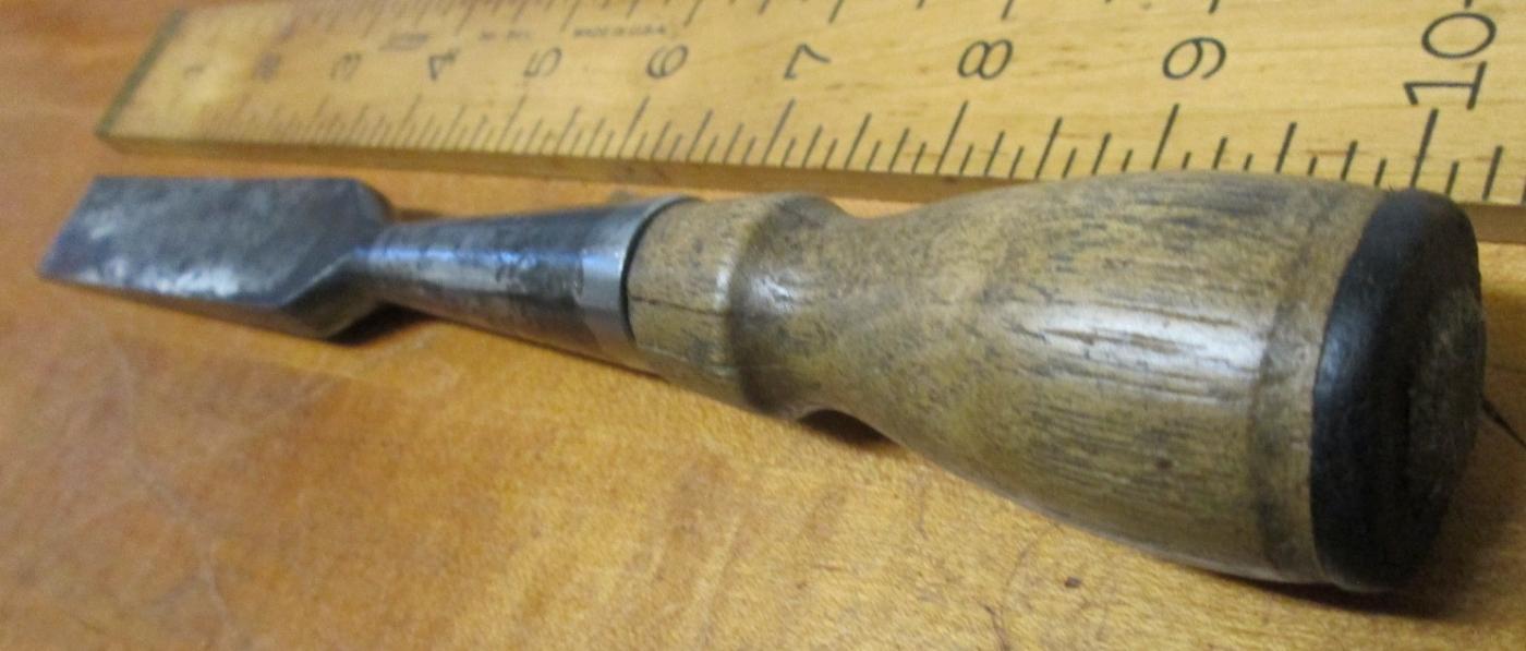 Antique Socket Firmer Chisel 7/8 inch