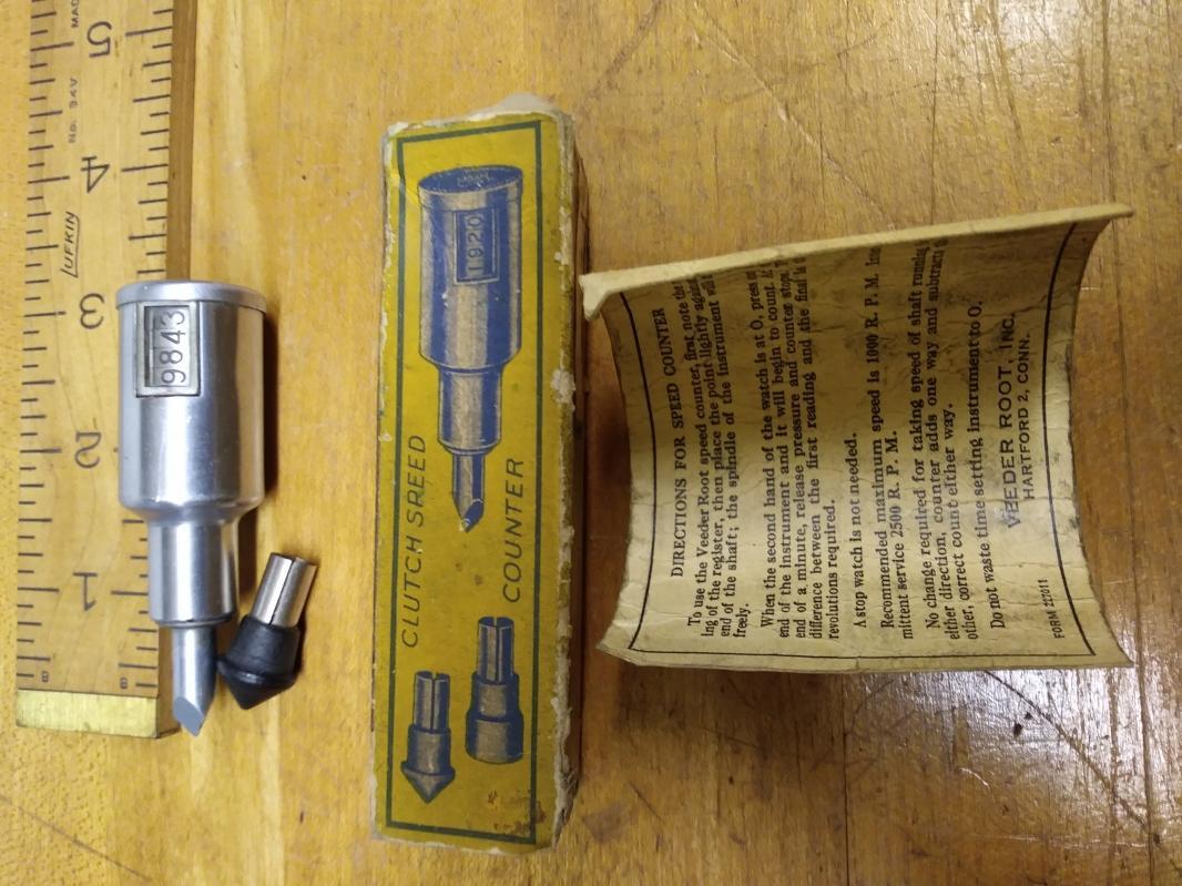 Veeder Digital Speed Indicator Pat. 1907