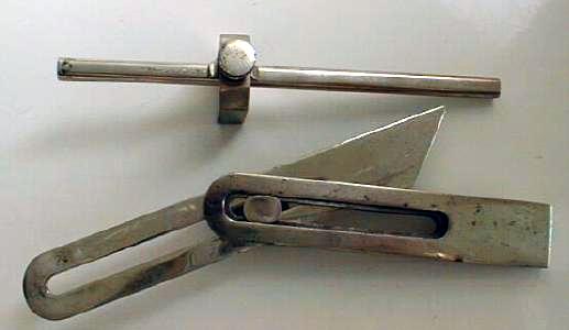 Nickel Plated Marking Gage and Bevel Gage
