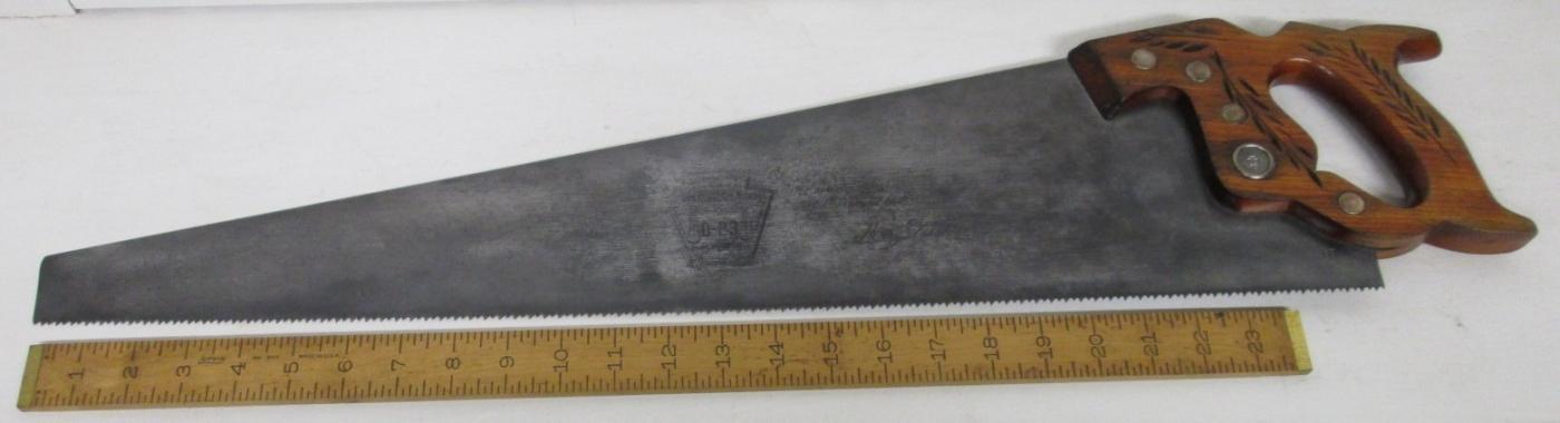 Disston D-23 Hand-Saw 8 TPI Finish Panel Saw 26 inch