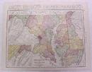 Antique Map Maryland Delaware 1916 Nice Details & Colors
