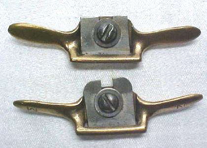 Miniature Cast Brass Spoke Shave Pair