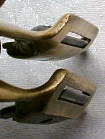 Miniature Cast Brass Spoke Shave Pair