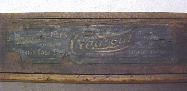 Clearcut Files Wood Advertising Box