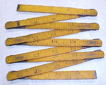 Stanley Victor Zig-Zag Painted Ruler No. 343