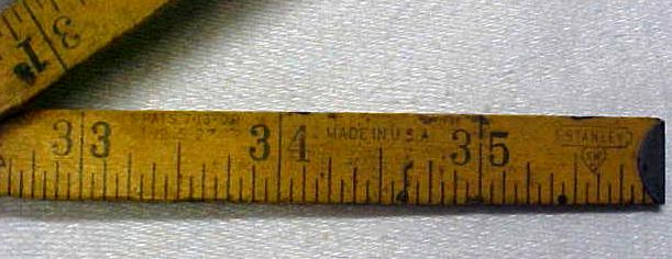 Stanley Victor Zig-Zag Painted Ruler No. 343