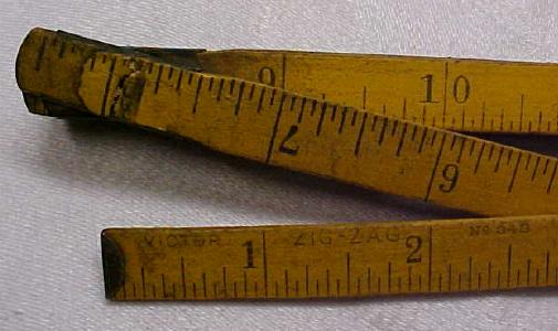 Stanley Victor Zig-Zag Painted Ruler No. 343