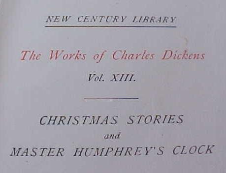 Dickens Christmas Stories Leather 1900's
