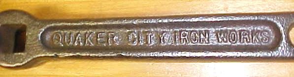Quaker City Iron Works Wrench No. 1329 1/2 inch
