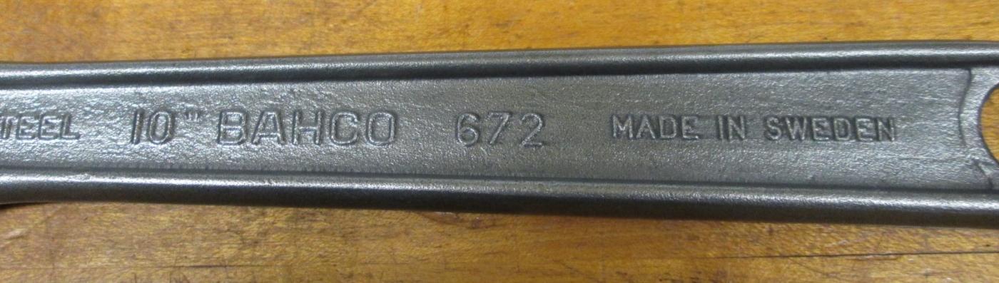 Bahco Adjustable Wrench 10 inch