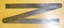 Starrett Advertising Steel Folding Rule Travelers