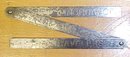 Starrett Advertising Steel Folding Rule Travelers