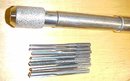 Wards Master Push Drill Pistol Grip Wood Handle Rare!