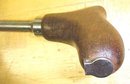 Wards Master Push Drill Pistol Grip Wood Handle Rare!