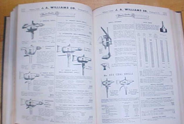 J.A. Williams Industrial Tools Catalog 1930's
