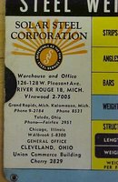Steel Weight Calculator Solar Steel Corp. 1947