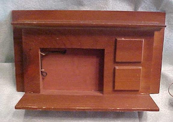 Dollhouse Fireplace Wood Country Style