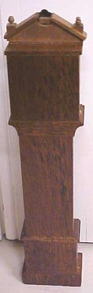 Dollhouse Grandfather Clock Wood Ornate Vintage