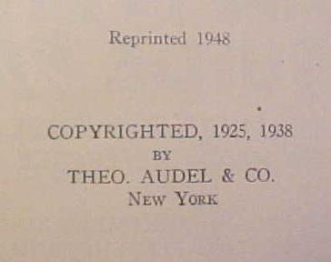 Audels Plumbers & Steam Fitters Guide Set 1948