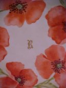 Alice Wagner Porcelain Plate Floral Hand Painted 9 inch